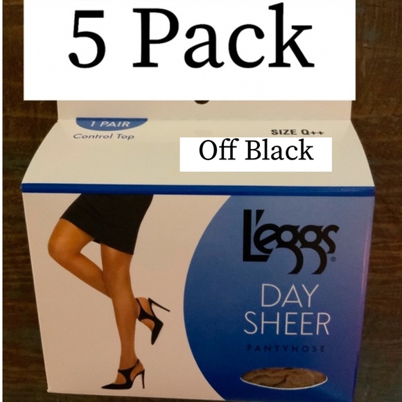 L’eggs Accessories Leggs Control Top Pantyhose Off Black Poshmark